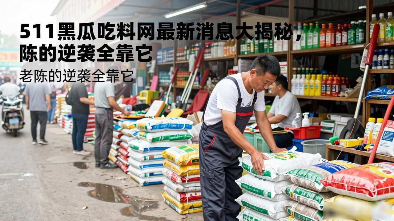 511黑瓜吃料网最新消息大揭秘，老陈的逆袭全靠它